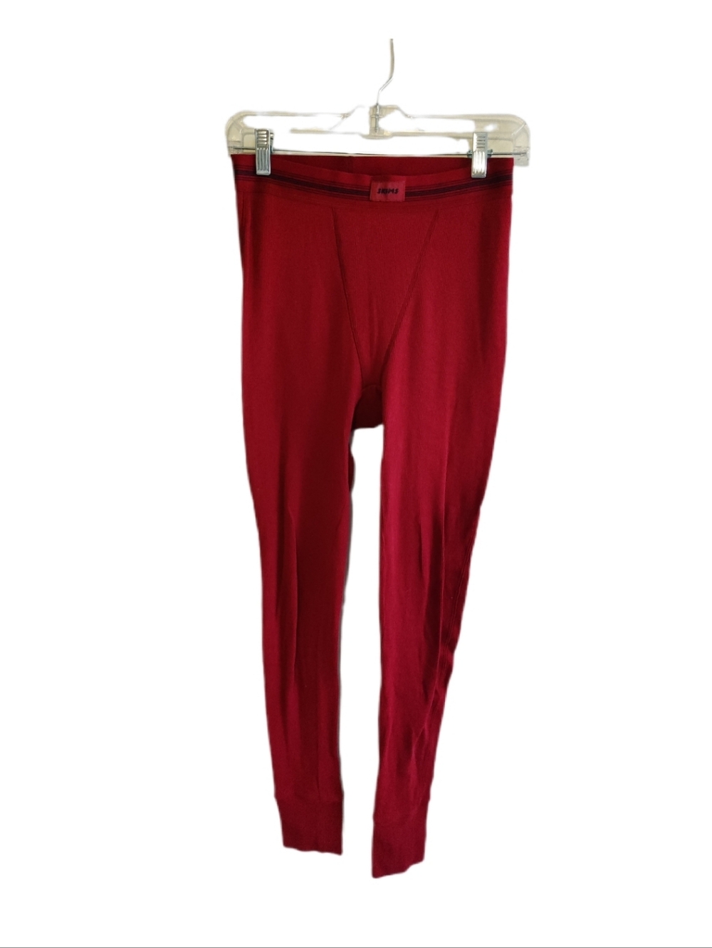 SKIMS Cotton Ribbed Legging Red Women's